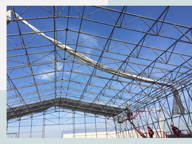 Шатровые ангары от 610 руб. в Учалах и Башкирии