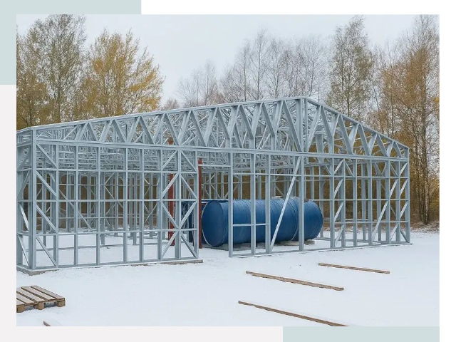 Металлические ангары в Учалах