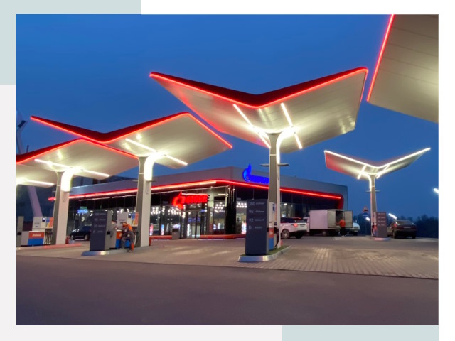 Навесы для АЗС в Учалах